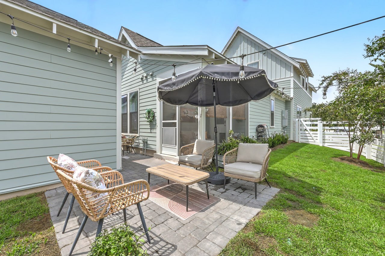 Covered back patio